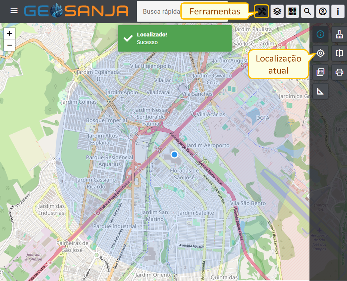 Minha localização - Localização Atual