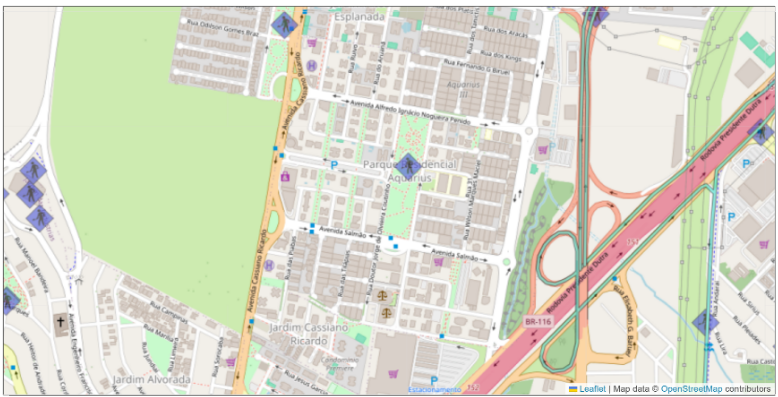 Impressão de mapas no Geosanja